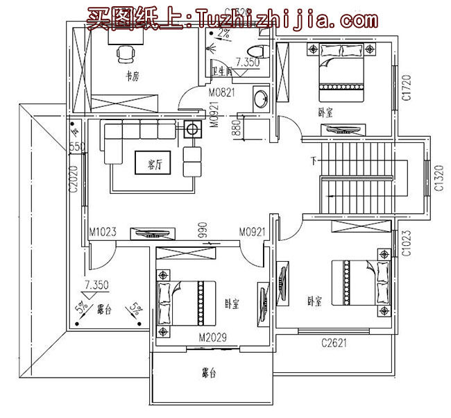 经典实用的新农村三层房屋设计图纸，推荐自建使用