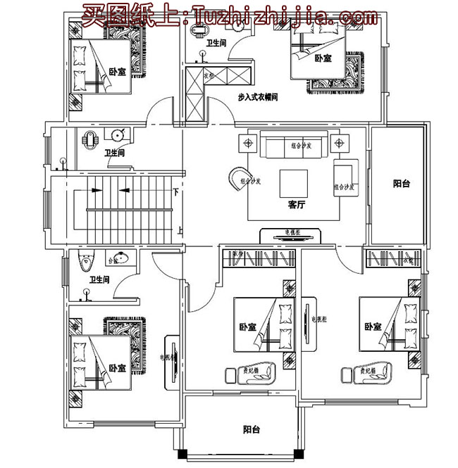 150平左右新农村自建房设计图，含外观效果图