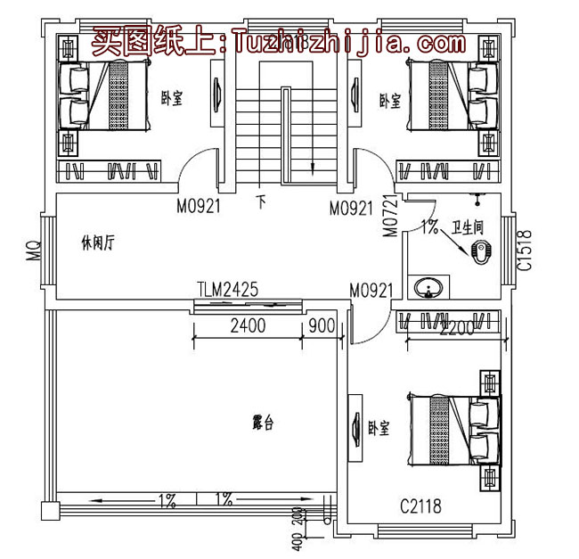 农村三层复式自建楼房设计图，外观图大气