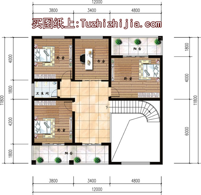 二层新农村自建房设计图，带外观效果图