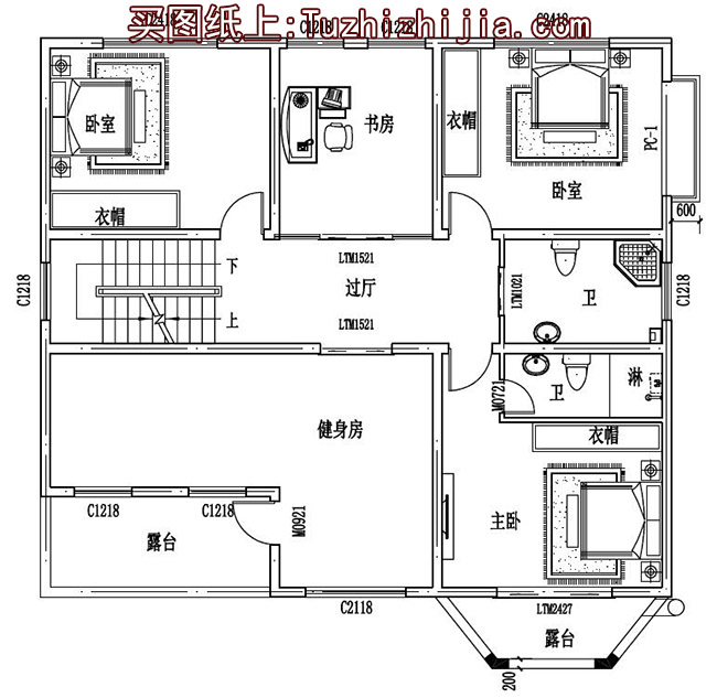 造价40万内三层别墅房屋设计方案，设计图+外观效果图