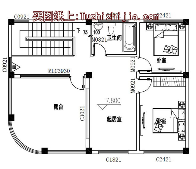 现代三层复式小别墅设计图及外观图片，25万造价