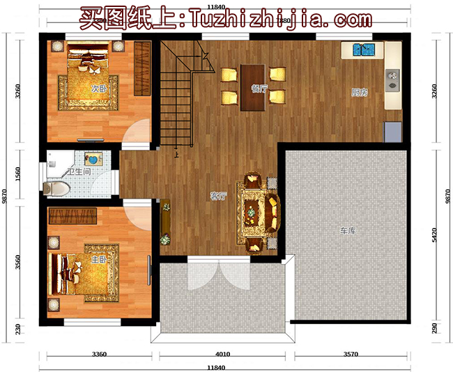 农村自建二层楼房设计图及效果图，二层房屋图推荐