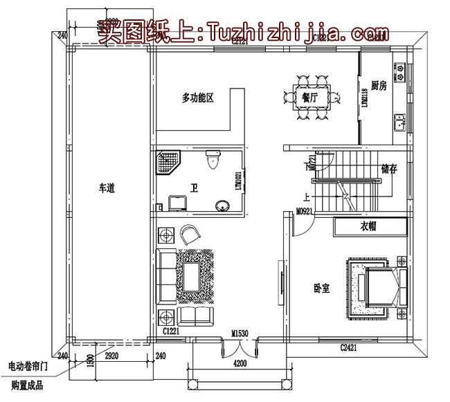 造价25万农村二层小别墅设计图，外观效果图美观、精致