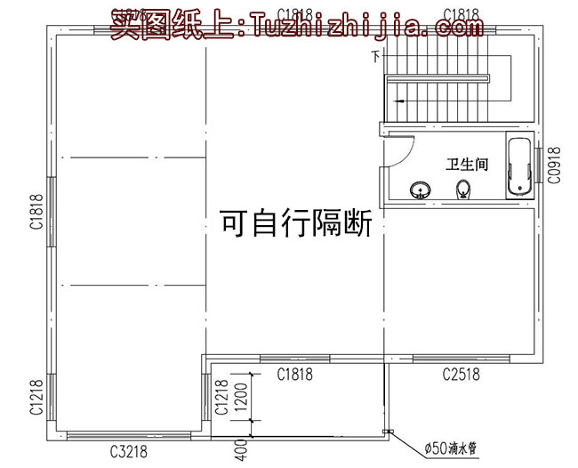  农村15万元二层小楼设计图，外观简洁、朴素，造价低