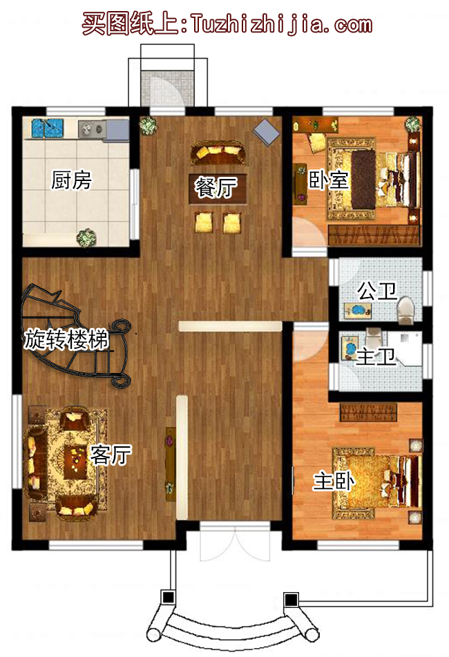 农村自建房设计图，三层房屋设计图及效果图