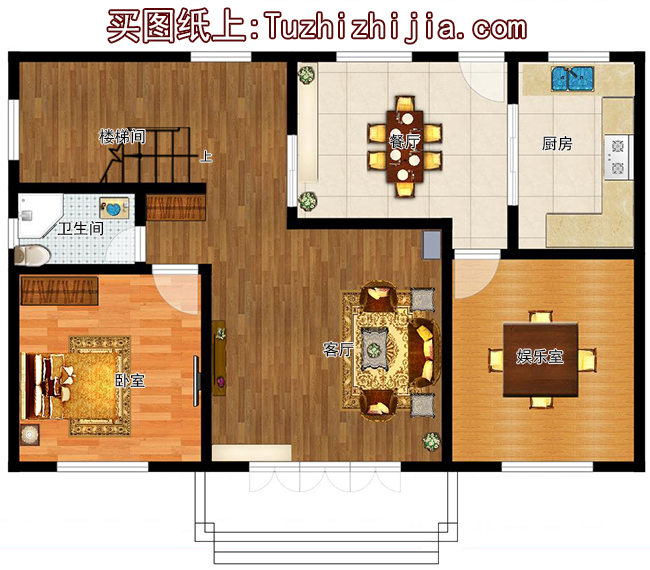 110平方米新农村二层别墅设计图及效果图，12.36x9.36米