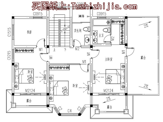 大气的美式三层别墅设计图，外观效果图气派、美观