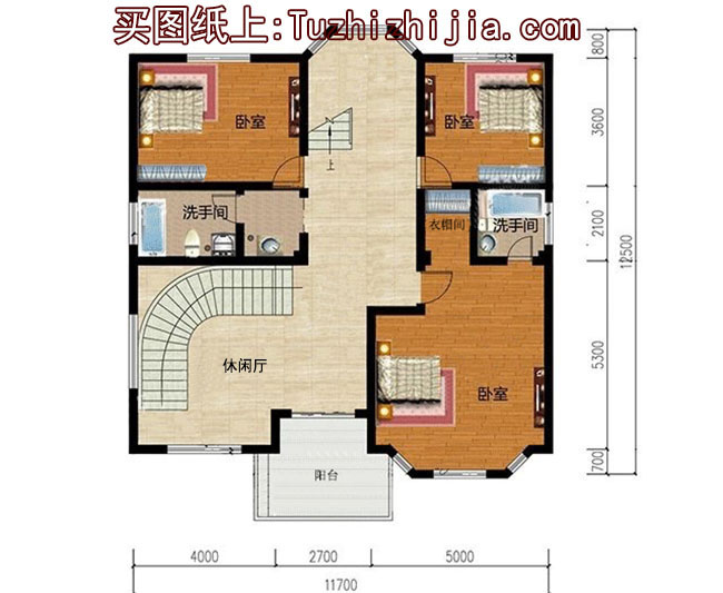 新农村三层自建楼房设计图，带大露台，外观大气