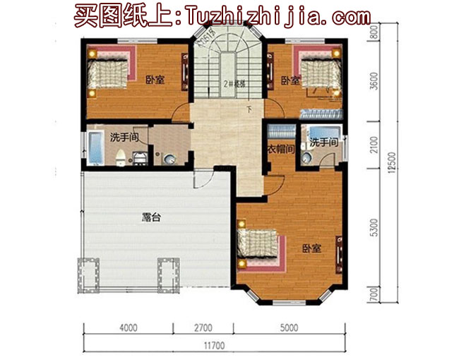 新农村三层自建楼房设计图，带大露台，外观大气