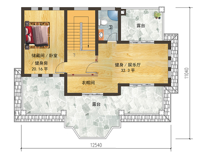 35万内三层自建别墅设计图，外观美观，户型舒适