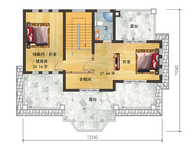 35万内三层自建别墅设计图，外观美观，户型舒适