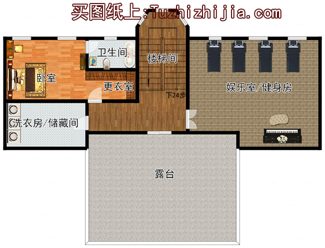 占地260平方米欧式四层别墅设计图20X18米，造价108万