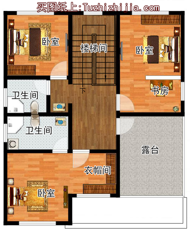 110平房子设计图，经典的农村自建房屋设计图