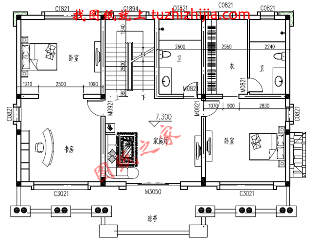 2018新款新户型三层新农村别墅房屋设计图纸，占地160平方米，新的设计新的房型