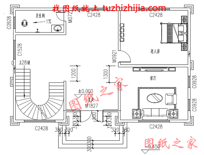 农村四层楼房设计图，占地120平方米，欧式风格，高端大气