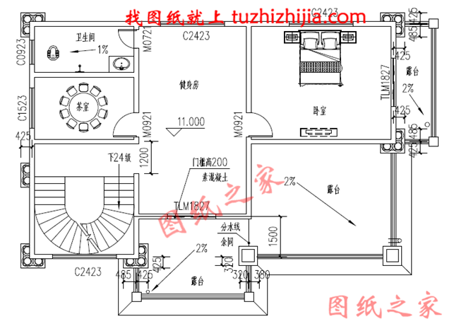 农村四层楼房设计图，占地120平方米，欧式风格，高端大气