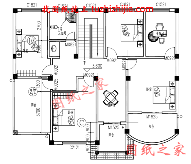 农村四间两层楼房设计图，带车库，时尚经济，最适合农村施工的绝佳户型