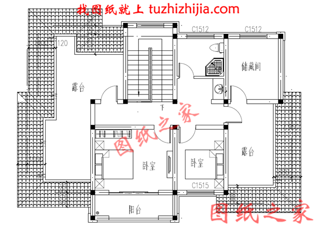 农村三层楼房设计图及图片，客厅挑空，优化室内采光