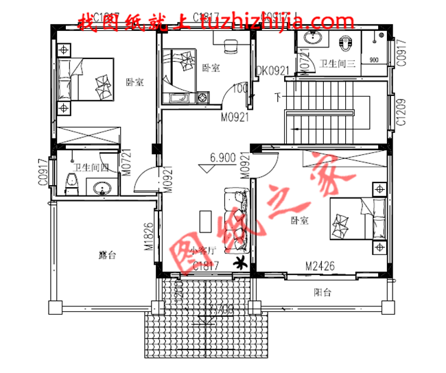 12x10米农村建房图纸，客厅中空，让你后半辈子在称赞声中度过