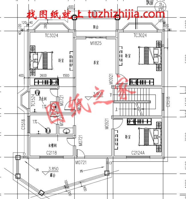 漂亮实用三层自建别墅设计图纸，超高的性价比