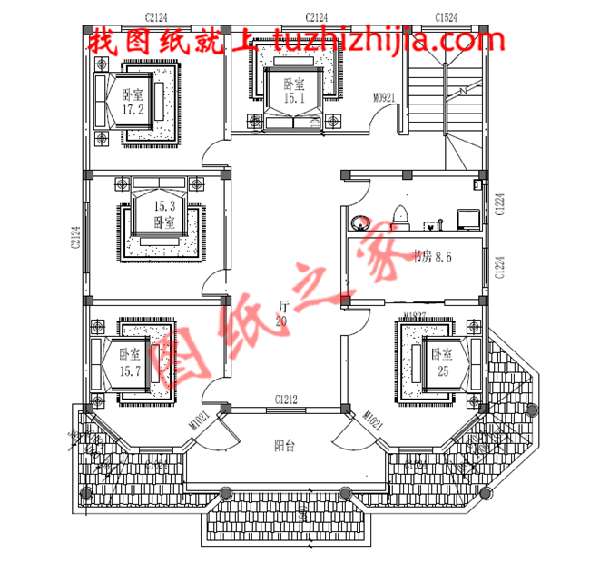 农村25万元二层小楼图，经典大气建成20年不过时