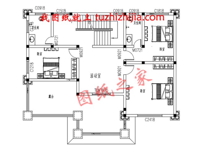 阔气的三层别墅设计图，亮得恰到好处，永远也住不腻