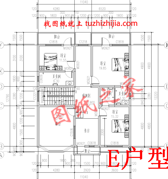 10套农村经典二层楼房设计图纸，多户型，多尺寸，总有一款适合您