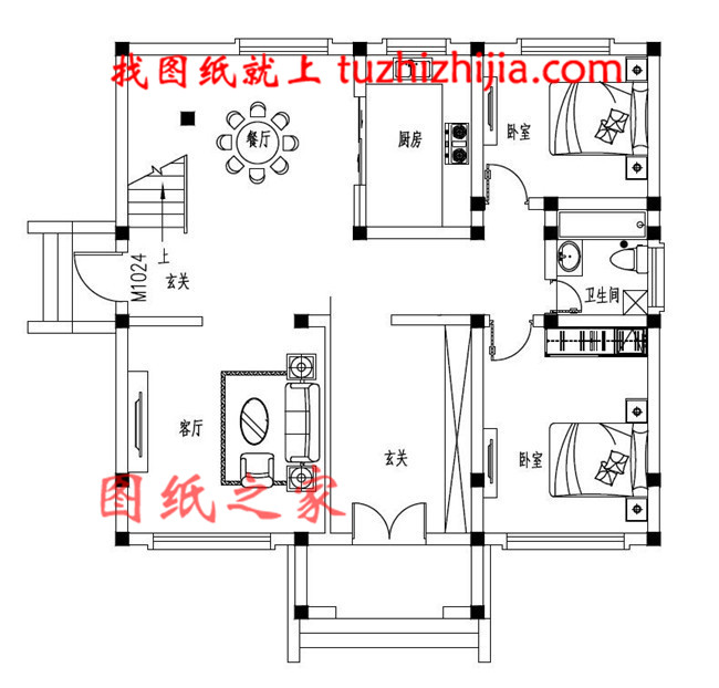 乡下120平米二层楼房设计图，23万就可以建漂亮别墅