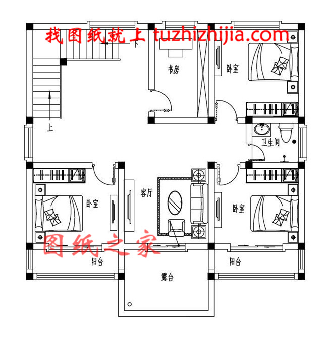 乡下120平米二层楼房设计图，23万就可以建漂亮别墅