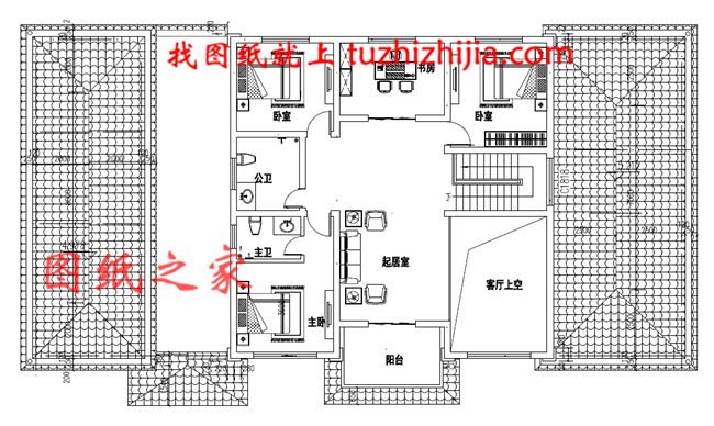 二层带车库欧式尊贵别墅，客厅中空，美观，大气，实用