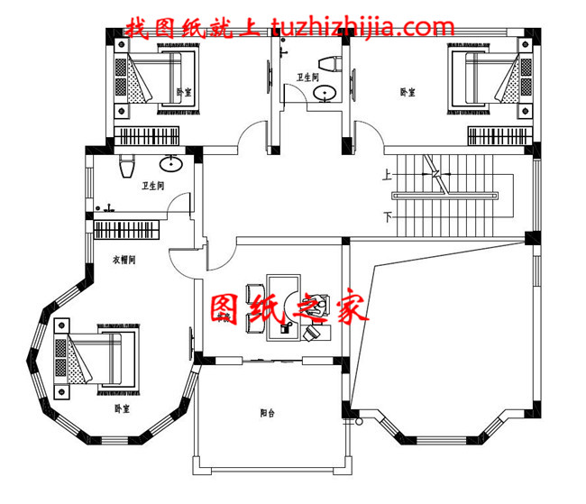 最好看的新款农村三层复式别墅设计图片