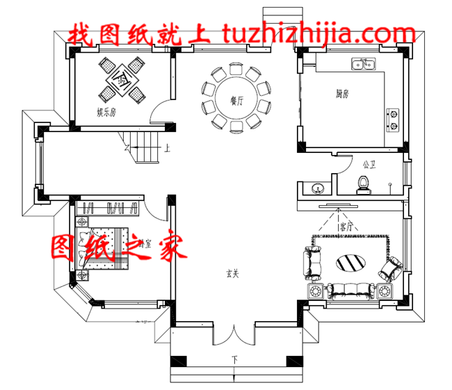 50万农村自建三间三层别墅设计图，占地130平米左右