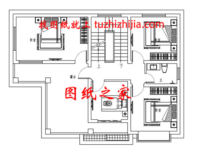 现代简约时尚二层带超大露台农村别墅