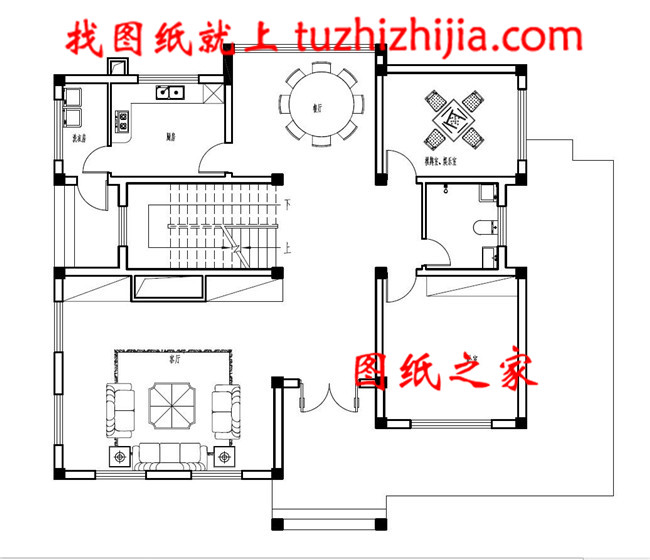 带小烟囱的两层乡村自建房，外型设计是个性时尚简欧风