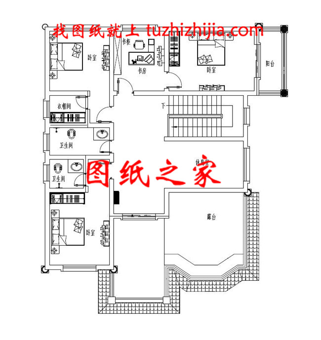 150平方米的新农村自建三层小别墅设计施工图纸及效果图