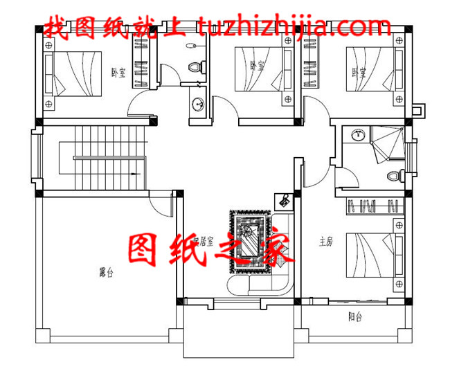 130平方米农村两层别墅图纸及效果图12X11米