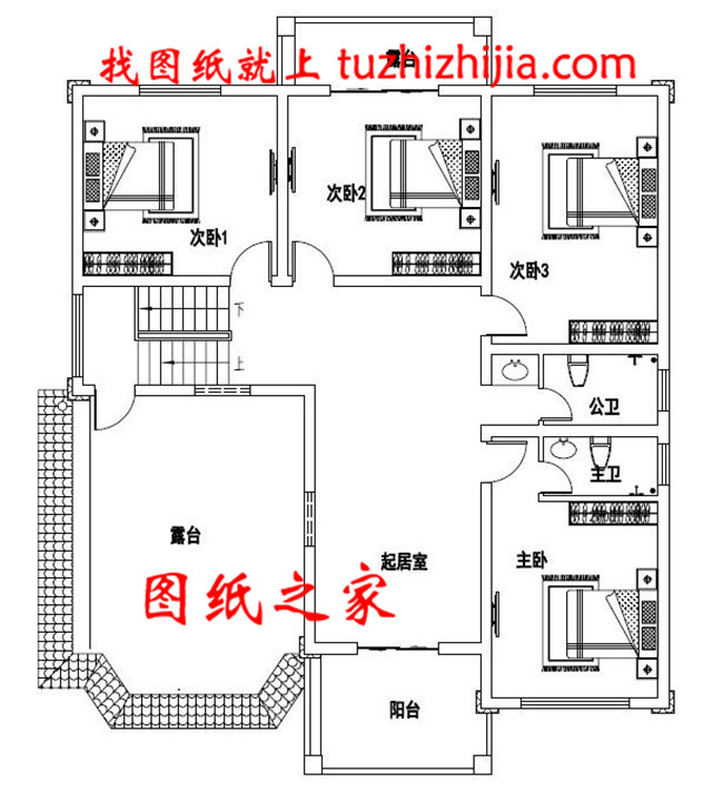 豪华二层别墅设计图纸及效果图，带车库，欧式别墅方案