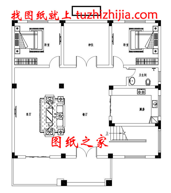 欧式二层别墅户型图（带全套Cad设计施工图+效果图）