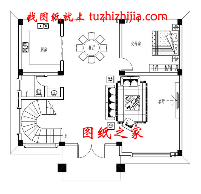 三层新农村自建小型别墅设计图及效果图