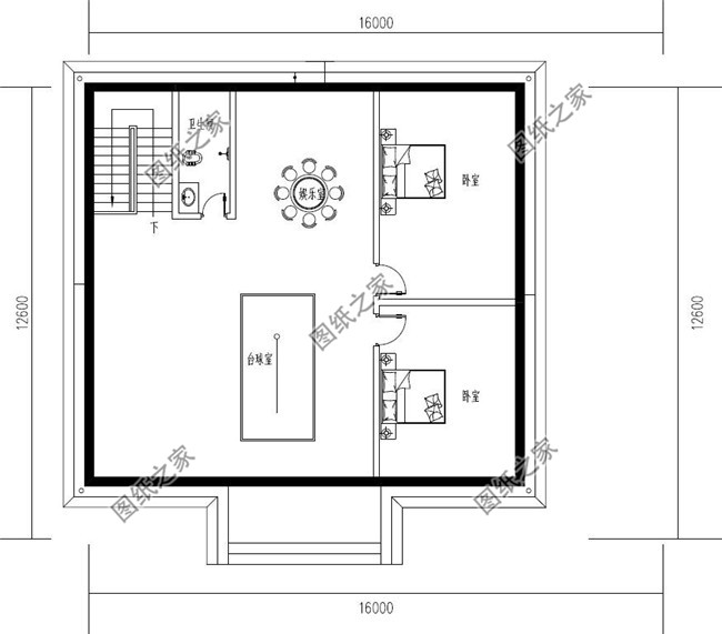 新农村两层半别墅设计方案（全套建筑设计图纸+效果图）