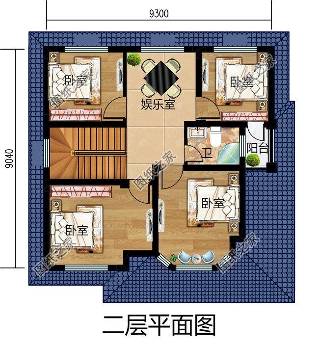 农村70-80平的小户型自建二层房别墅设计图，造价经济，施工简单