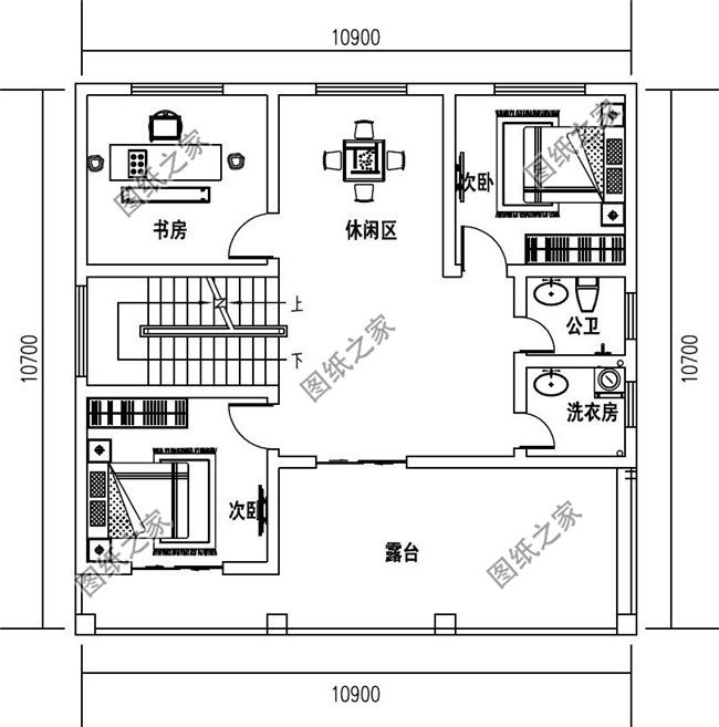 120平方米新农村三层房屋设计图，含全套CAD设计图纸