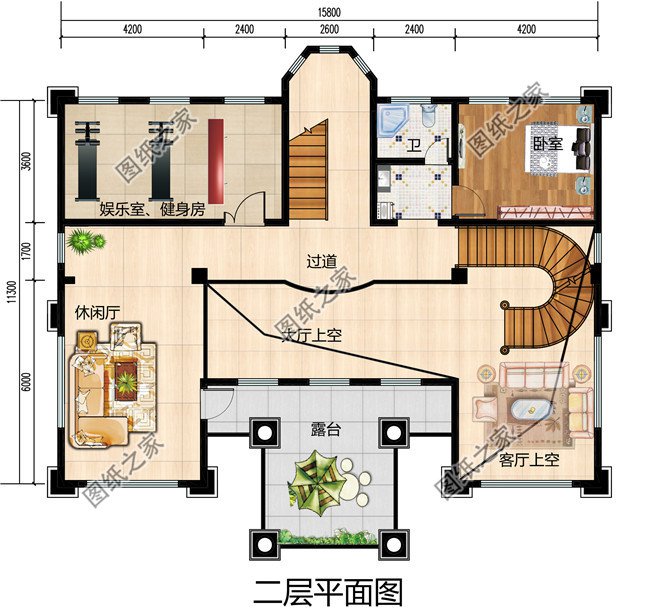 大气豪华四层别墅设计图纸，占地180平米左右