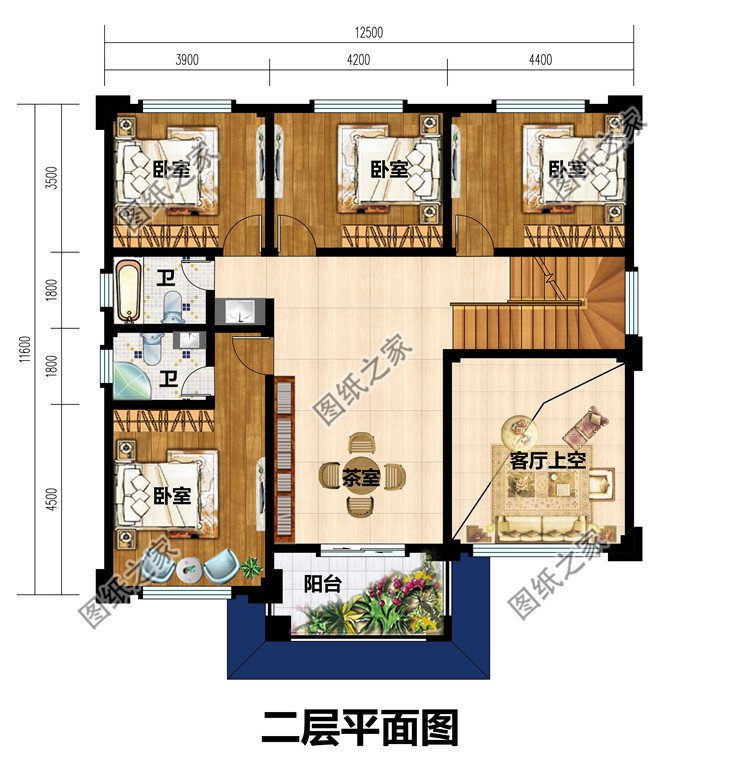 100-140平多户型二层经典新农村小别墅设计建筑图纸