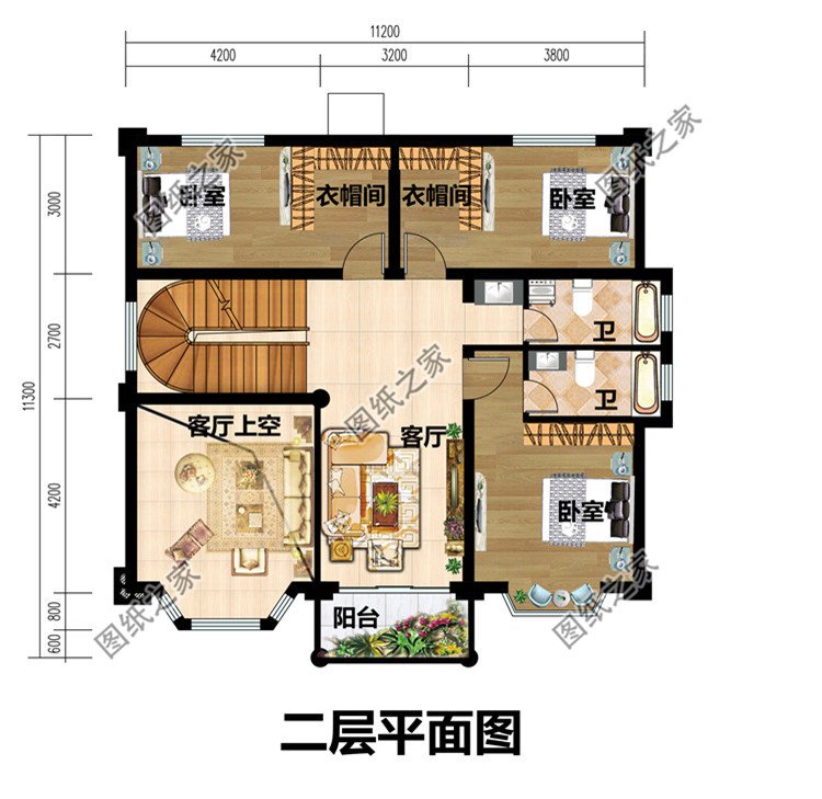 11x11米欧式农村三层自建房