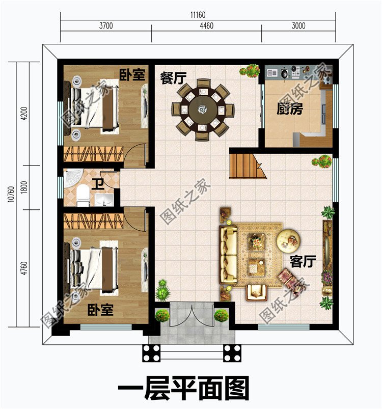 三层经典欧式乡间别墅效果图