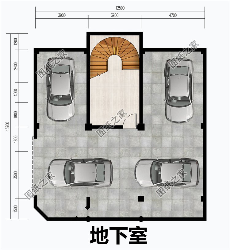 160平米大户型三层别墅设计