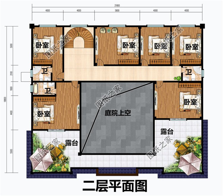 260平方米新农村四合院别墅