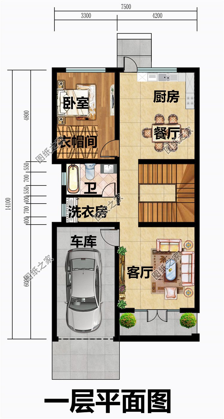 25万农村三层楼房新款图片及施工图